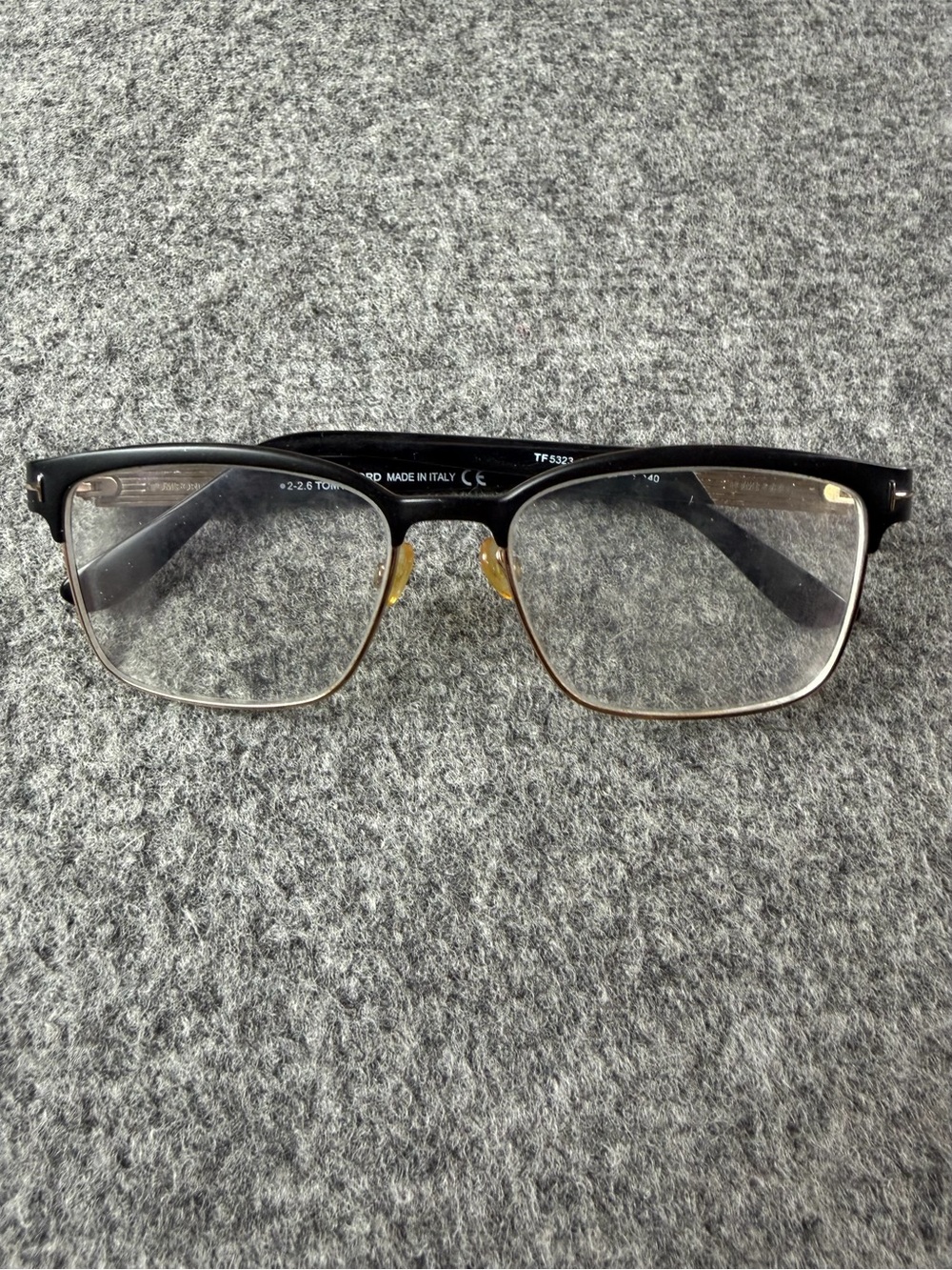 Tom Ford Made In Italy TF 5323 002 54-16-140 Eye Glass Frame Only Black/Gold